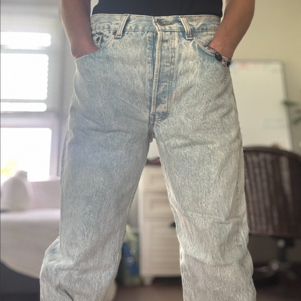 VINTAGE STONEWASH USA LEVIS 🔥 28/28